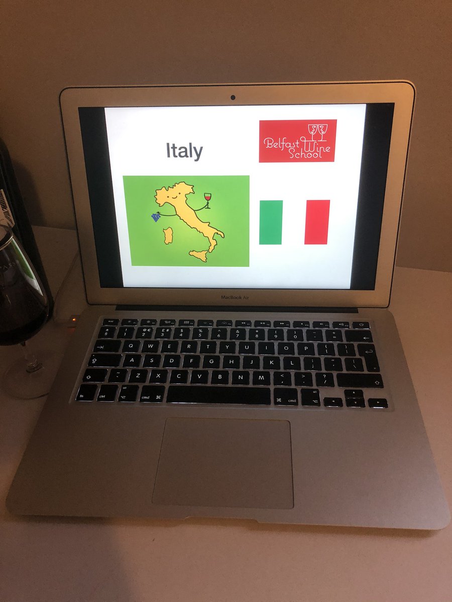 All set up for a Private tour of Italy via Zoom 🍷🇮🇹 I