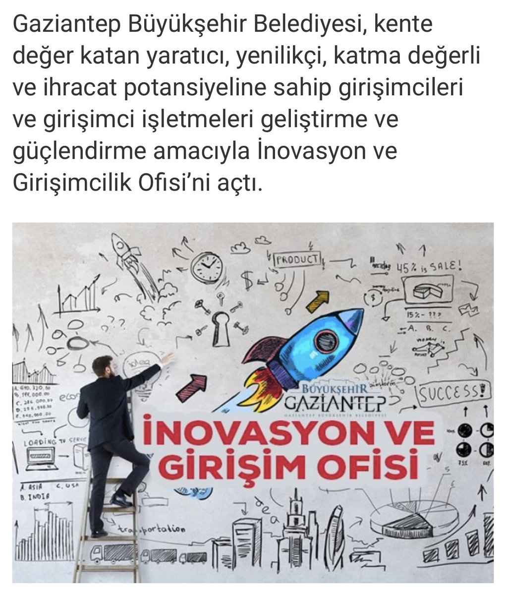 .<a href="/GaziantepBeld/">Gaziantep Büyükşehir</a> Ekonomik Gelişim ve İnovasyon Daire Başkanlığı bünyesinde İnovasyon ve Girişim ofisi açıldı🚀
.
<a href="/FatmaSahin/">Fatma Şahin</a>
<a href="/sezercihan20/">Sezer CİHAN</a>
<a href="/beingInnovator/">Dr. Meryem Arslan</a>

#evdekal #inovasyon #kariyer #girisimcilik