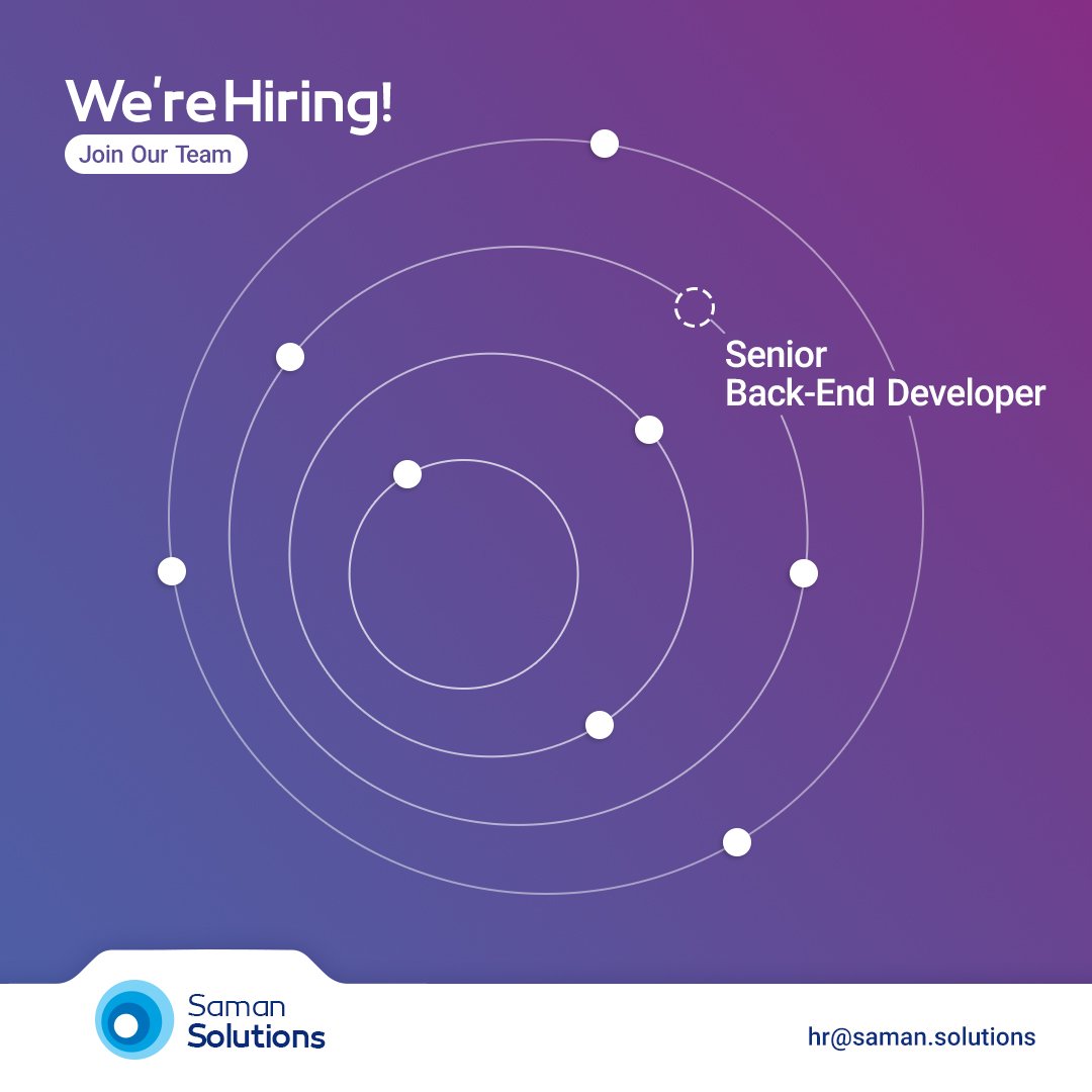 mobillet_ir's tweet image. اگر باانگیزه، چالش‌پذیر، دارای روحیه کار تیمی و همیشه به دنبال راهکارهای هوشمندانه هستید، جای شما در «راهکارهای مالی هوشمند سامان» خالیست!
در صورت علاقه به همکاری رزومه خود را برای ما ارسال کنید:
 hr@saman.solutions 

#Backend #java
#ریتوییت