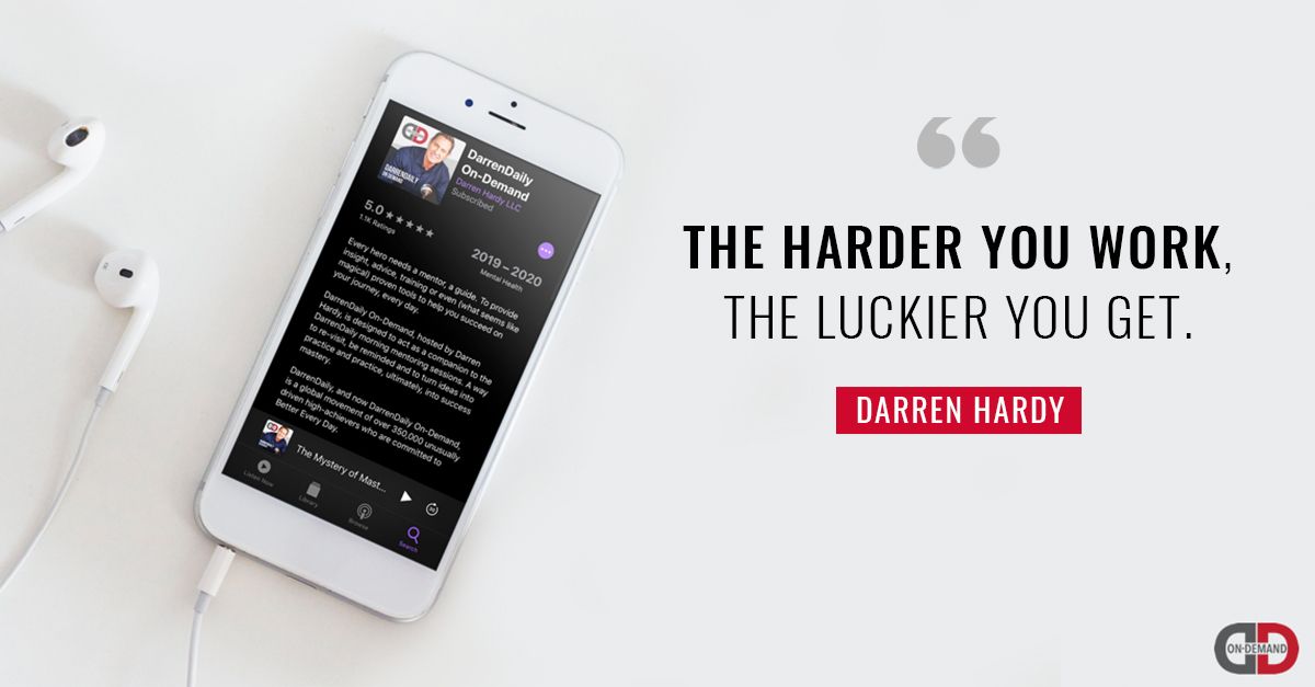 DARRENHARDY's tweet image. This is how to get lucky! 
The uber-successful are often asked if luck made a difference in their success. 
In this episode, I debate the validity of this &amp;amp; explain how we all have the power to "get lucky" if we know where to look &amp;amp; what to do.
Listen now: open.spotify.com/episode/1WwTXz…