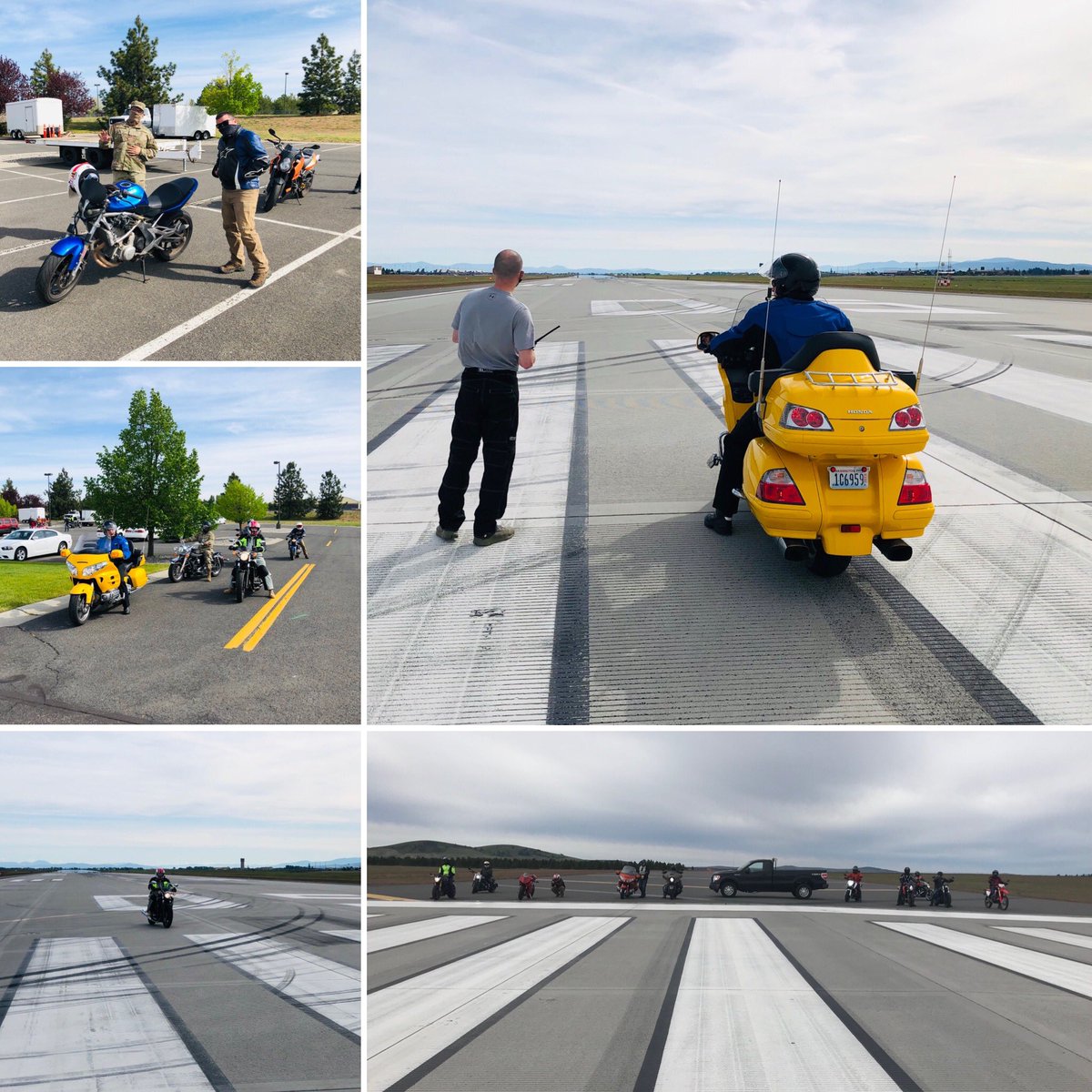 92arwcommander's tweet photo. Beautiful Saturday for the 2nd Annual Fairchild “Runway Dash!” Thanks to Wing Safety & all of the volunteers—especially the Riders & Rider Coaches—who helped keep our motorcycle community safe and strong! #TeamFairchild #RunwayDash #MotorcycleSafety #92ARWSafety https://t.co/wCYUbV4ISk