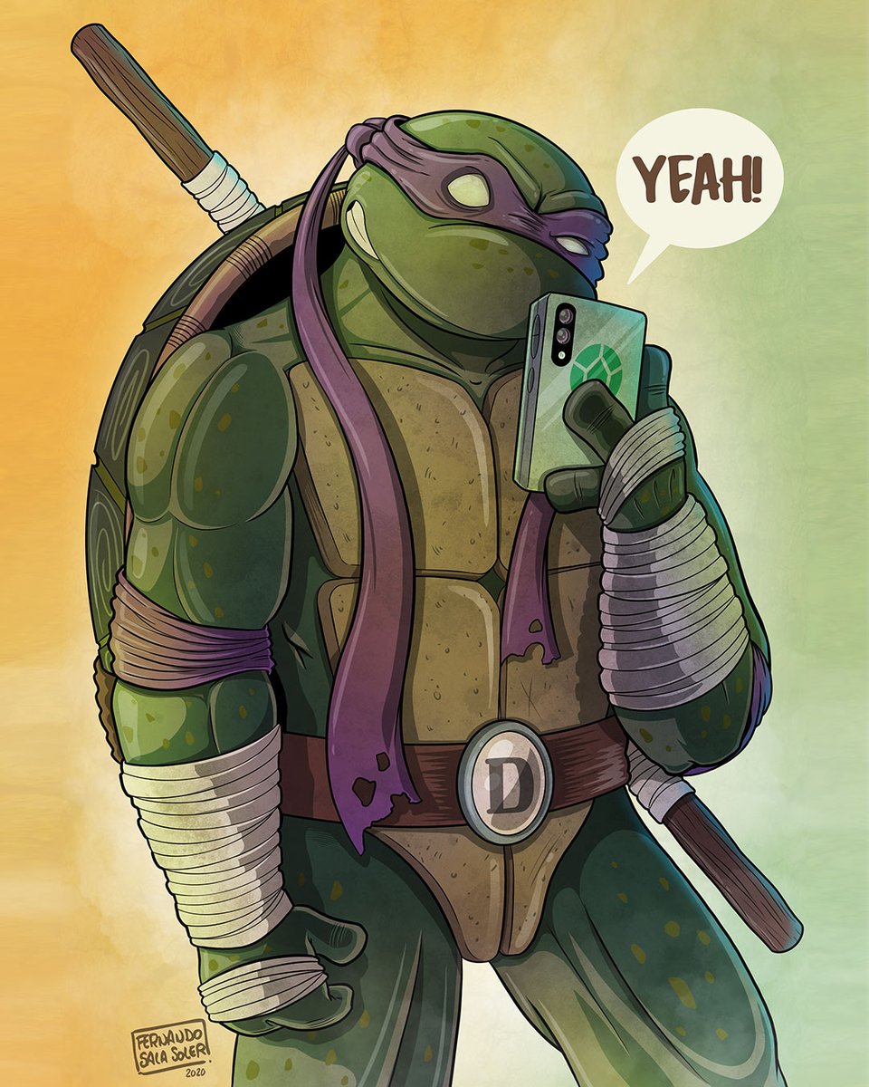 f_sala_soler's tweet photo. #Iustración #fanart de #Donatello / Donatello fan art #illustration.🐢📱💚#tmnt #ninjaturtles #tortugasninja #teenagemutantninjaturtles #80s #fernandosalasoler #nostalgia #geek #fernandosalasolerdesign #90s #art #dibujo #drawing #TurtlesPower #digitalart #selfie #arte https://t.co/Kf1lNr6GSu
