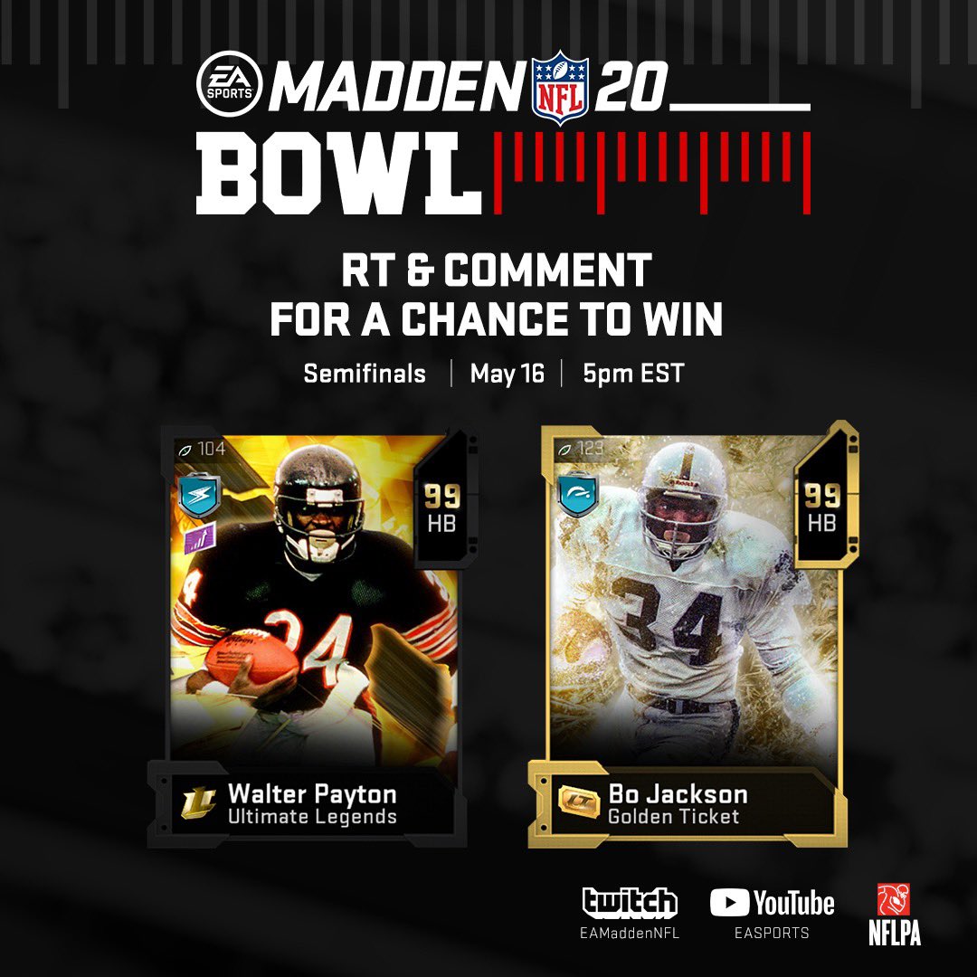 alexjyez's tweet photo. 🚨Dynamic Duo MUT Giveaway🚨

To quote my friend @MBLNetwork, “THE WHEELS ON THE BUS GO GROUND AND POUND!” 👊

To win:👇👇👇

1) Follow @goon_yez &amp; @maddenleagueops
2) RT this post
3) Comment #MaddenBowl with your pick to win!

📺: https://t.co/tzzoDOXvt6 &amp; ESPN 2 TN @ 5PM ET! https://t.co/IpeW2XBEEl