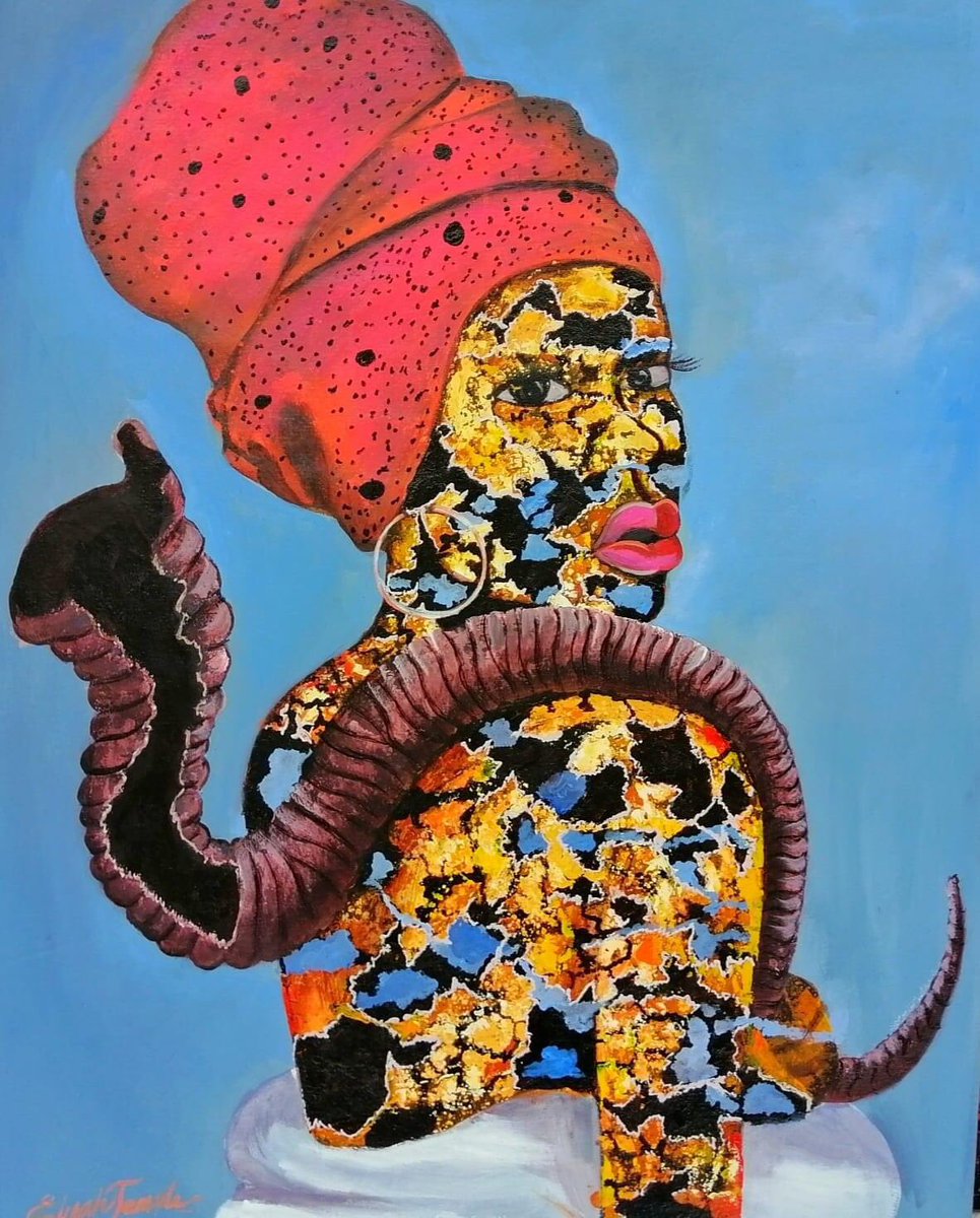LightFelin's tweet photo. Elijah Temple M'ema

Title: The Message
Size: 24/30 Inches
Medium: Acrylic on Canvas
Year: 2020
Artist: Elijah Temple M'ema
@FranceAbuja @HCCanNigeria @TravelstartNG https://t.co/wCriAxPhbG