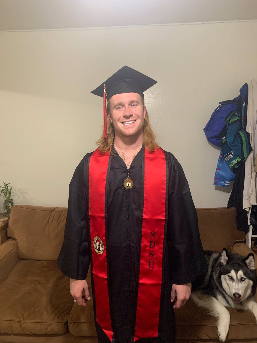 JohnnySayre's tweet photo. #SDSUGrad #ClassOf2020 #AztecForever ๐๐ดโซ๏ธ https://t.co/NcuZmiLlBD