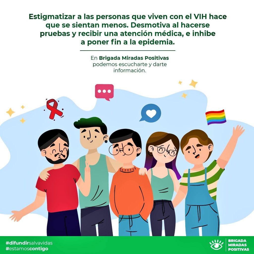 BrigadaMiradas's tweet photo. No estás solx, recuerda que iniciar tu tratamiento es lo más importante para tu salud y para llevar una buena calidad de vida. Hagamos a un lado los estigmas y entre todxs construyamos un mejor entorno https://t.co/1VHUggl0yh