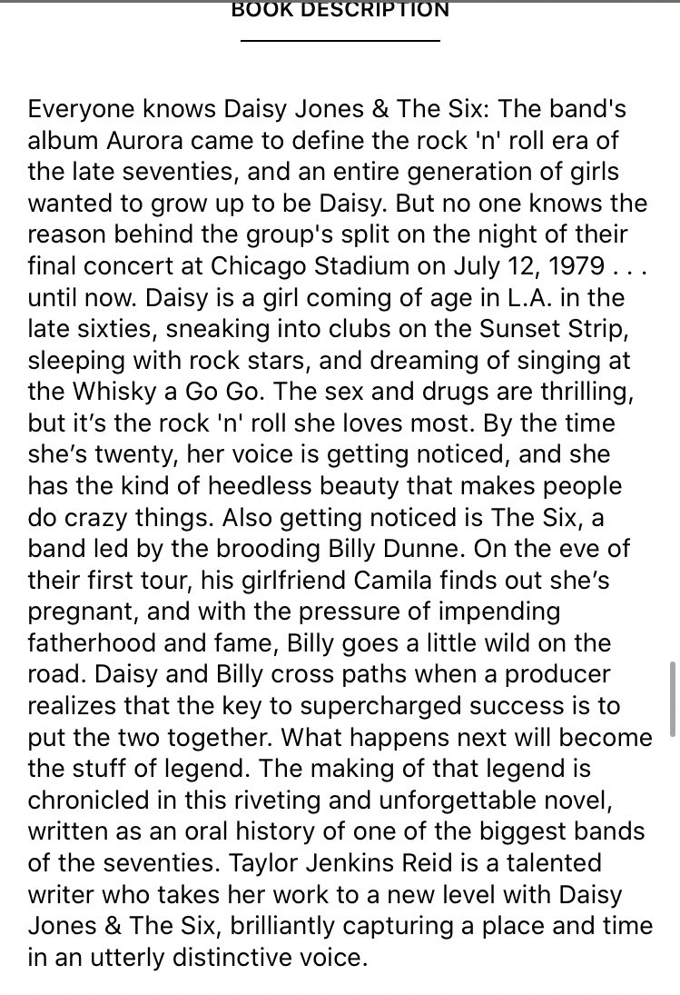 daisy jones & the six by taylor jenkins reid- if you love the 60s/70s this is for you- it’s written in interview form which i really enjoyed - this book kept me hooked all the way through- sex drugs and rock n roll baby!!!