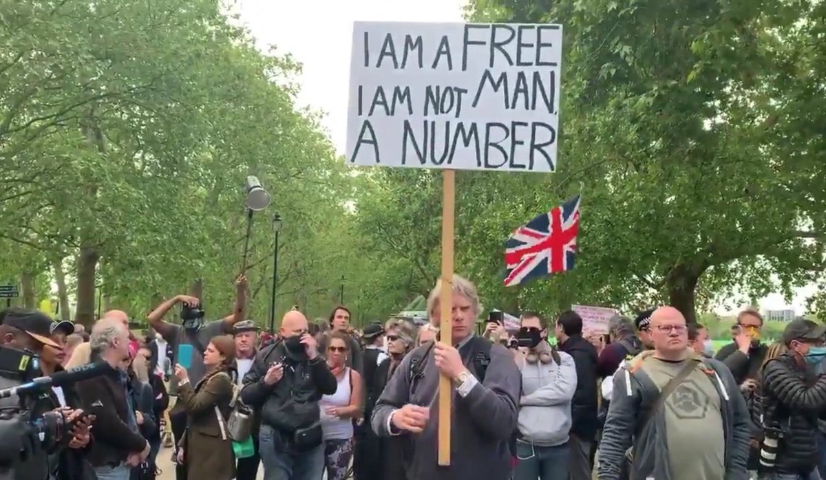 najeebster's tweet photo. So it seems the โI am a free I am not man a numberโ covidiot is actually Jeff Wyatt formerly of racist For Britain, and latterly a returnee to UKIP #IAmAFree https://t.co/PkKL4QThOl
