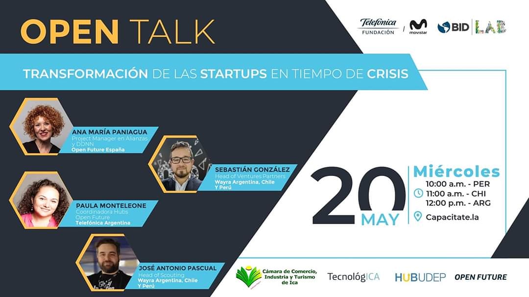 Hub_IcaOF's tweet photo. #OpenTalkInternacional 

🔴 Inscripción: https://t.co/2EiRWbl6bi
📅 Día: Miércoles 20 de mayo 
🕙 Hora: 10:00 a.m. Perú

#SeguimosConectados #welovestartups https://t.co/NrHN82TVMf