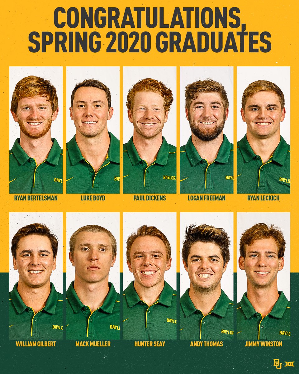 Today would have been our Senior Day ⚾️, but we are glad to use it to celebrate all our #BU20 Grads! 🎓

We are so proud of our #BaylorGrads on and off the diamond! 

#SicEm 🐻⚾️