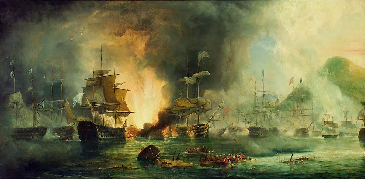 19...and ambushed the Ottoman fleet in Navarino.claiming that Ottomans fires first. Ottoman government demanded condemnation of the tragic episode as unintended. The Great Powers responded they desired friendly relations with Sublime Porte, provided there is an armistice.