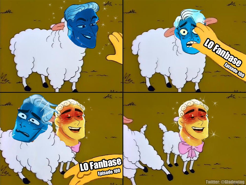 gladewing's tweet photo. This was everyone around Chapter 100 I swear lmao. Simpsons Memes and #loreolympus go hand in hand. Made this cursed meme for @used_bandaid https://t.co/th3gnWCoYV