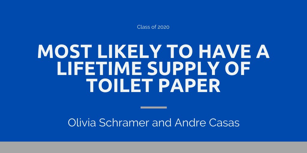 oesrsuperlative's tweet photo. Most Likely to Have a Lifetime Supply of Toilet Paper! https://t.co/QZxOIkq2p7