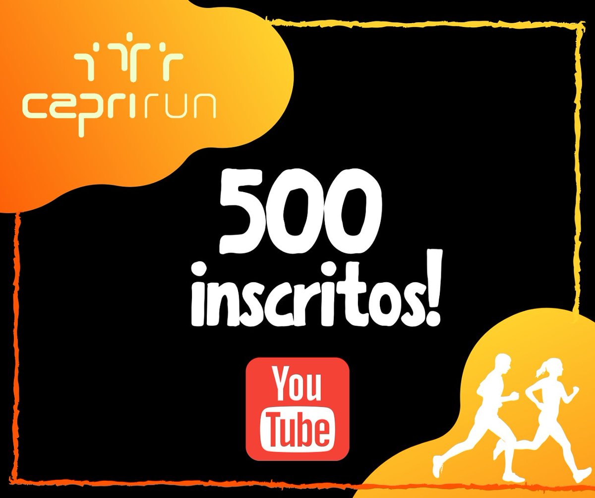 ricapriotti's tweet photo. Em 5 dias o canal chegou a 500 membros! Muito obrigado a todos que se inscreveram e acompanharam os primeiros vídeos. Se você ainda não conhece, passe no YouTube e se inscreva no meu canal, o CapriRun. Coisa linda!
#CapriRun #Folego #corrida #corridaderua #marathon #coisalinda https://t.co/lxUSDr50T1