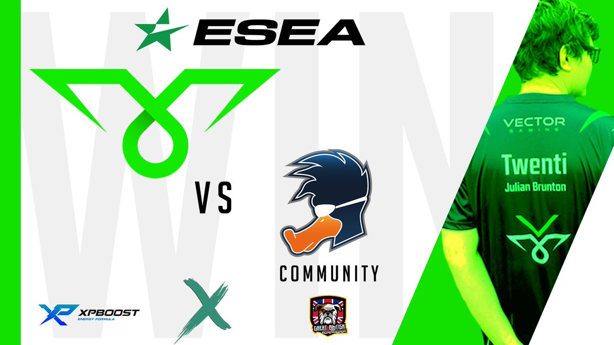 VectorGamingUK's tweet photo. [CS:GO]

We take the win vs "Playing Ducks Community" to go 5-1 In the #ESEAOpen! GGWP! #VectorFighting 🔥 https://t.co/FNbYN4VqvN