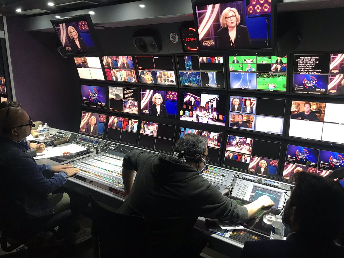 OlivierPajot3's tweet photo. Les รฉquipes techniques du Millenium 2 dโ#Ampvisualtv sont actuellement au #studio107 en direct sur #france2 pour la ยซ grande soirรฉe EUROVISION 2020 ยป transmission #ixilive https://t.co/hzETDapRNf