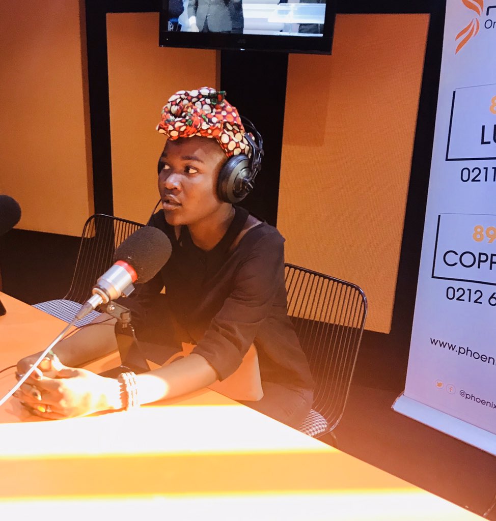 clyde_shifwati's tweet photo. @Lanji_Official stopped by the show to premiere her new song right now. #@phoenixfmzambia #TheweekendDrive #LRCD https://t.co/SiIKQWIPLR