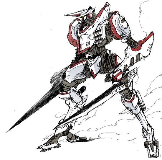 robot mecha no humans weapon science fiction solo white background  illustration images