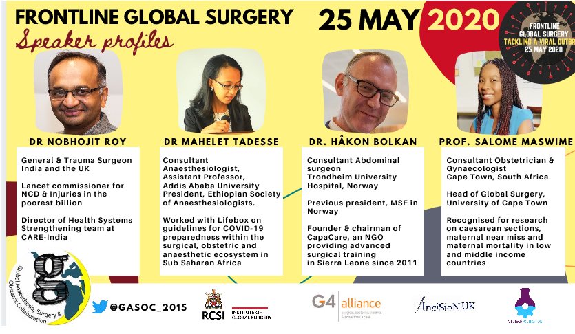 🗣FULL LINE UP: 
Hear from world leading experts at this international half day event on #globalsurgeryday  
🦠Speaker session 
🦠Virtual hackathon @MIC_Foundation 
🗓25th May
⏱14:00-17:30 BST (GMT+1)
💰FREE
✅ 3CPD
🔗eventbrite.co.uk/e/frontline-gl…