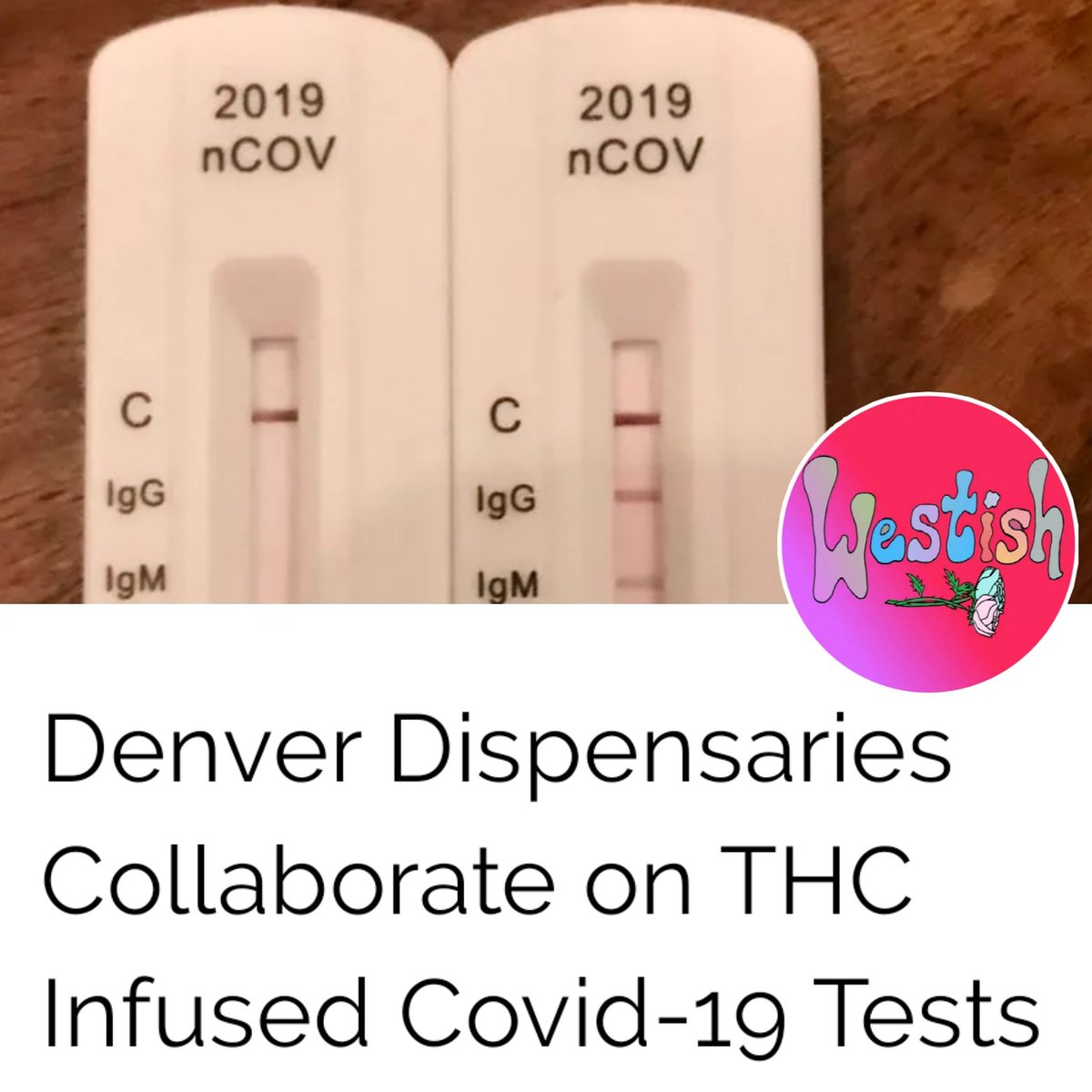 "These tests might not give you correct coronavirus results, but they will get you high... VERY HIGH" explains Dispensary Owner Bill Meyers, “I just took one a half hour ago, and I feel great. I can’t wait to take another test later.” 

westishnews.com/post/denver-di…

By <a href="/MeghanIsAJoke/">Meghan DePonceau</a>