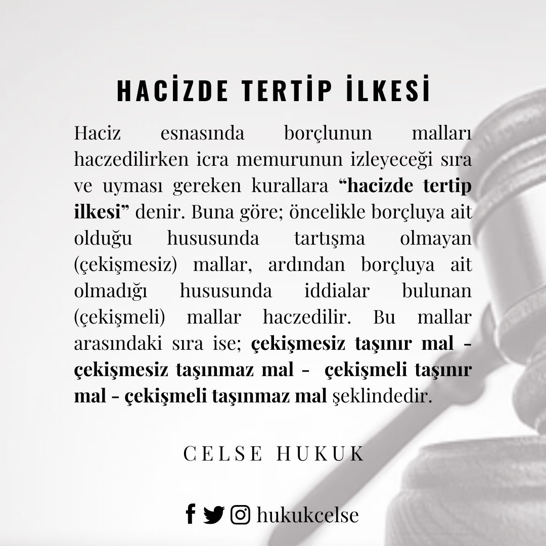 Hacizde Tertip İlkesi

#chbilgi #celsehukuk #hukuk #hukukibilgi #hukukibilgiler #hukukisorular #icrahukuku #icraveiflaskanunu #haciz #hacizdetertip #hacizdetertipilkesi #icramemuru #alacaklı #borçlu