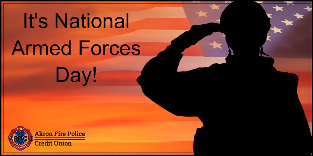 AkronFirePolice's tweet photo. It's National #ArmedForcesDay! 🇺🇸 Thank you to all the men and women of the #ArmedForces. We are grateful for your service! ❤️
#AFPCU #HeyAkron #FirstResponder #ThisIsCle #ColumbusOH https://t.co/0BCzI8Ft52