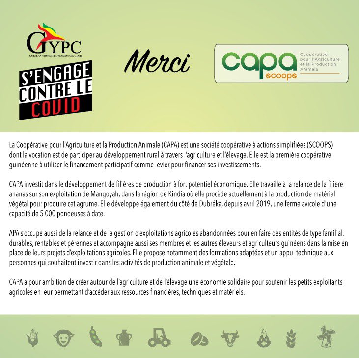 GYPC224's tweet photo. Merci à la Coopérative pour l’Agriculture et la Production Animale (CAPA).

#GYPCCONTRECOVID #RIPOSTE #PRODUCTEURSLOCAUX #AGRICULTURE https://t.co/vE06ifUjxQ