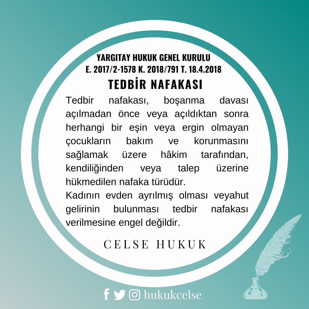Tedbir Nafakası

#chbilgi #celsehukuk #hukuk #hukukibilgi #hukukibilgiler #hukukisorular #yargıtay #yargıtaykararı #ailehukuku #medenikanun #evlilik #boşanma #boşanmadavası #nafaka #tedbirnafakası