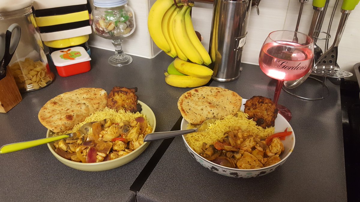 Date night with Hubby 😍 girls in bed, enjoying a curry, alcoholic beverage whilst watching Eurovision come together. <a href="/bbceurovision/">BBC Eurovision</a>