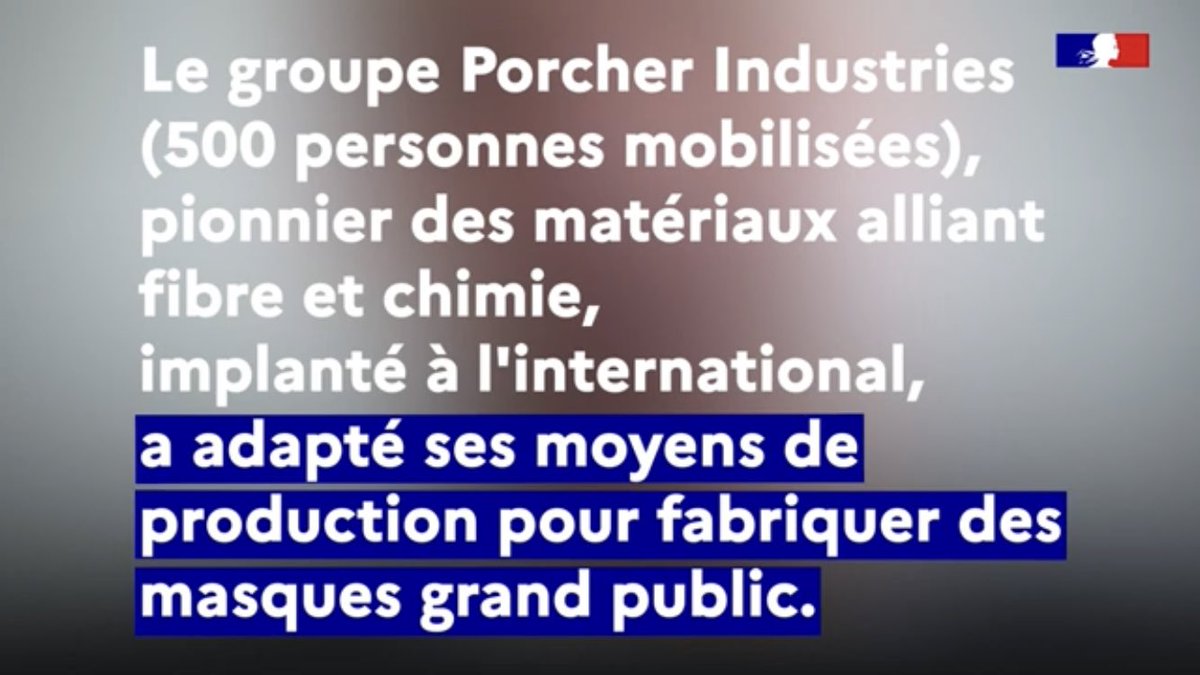 Porcher industries fier de participer à l’effort national m.youtube.com/watch?feature=…