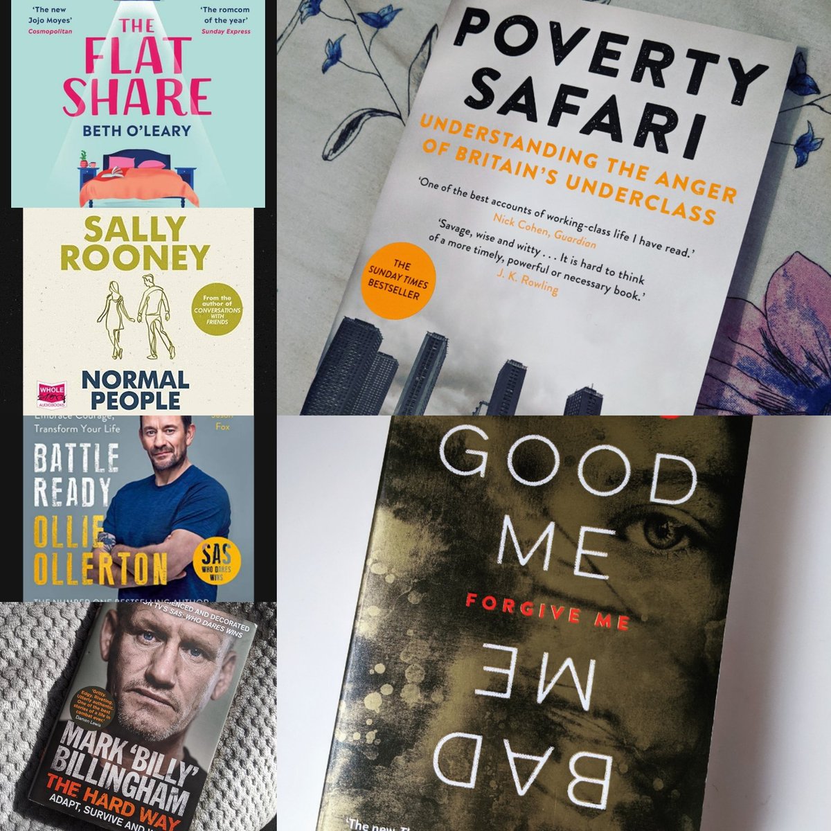 MrsMMuirhead's tweet photo. My week in books 🤓📚😍
.
.
.
#teacher #reading #books #bookworm #readforenjoyment #english #life #education #NormalPeople #battleready #povertysafari #thehardway #goodmebadme #theflatshare @ollie_ollerton @billingham229b https://t.co/eYKaX6cEDt