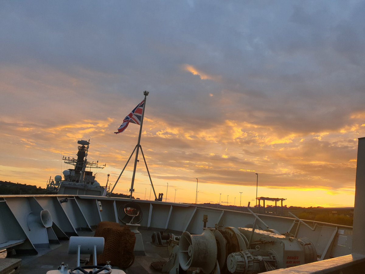 View from @HMS_Echo #sunsetphotography