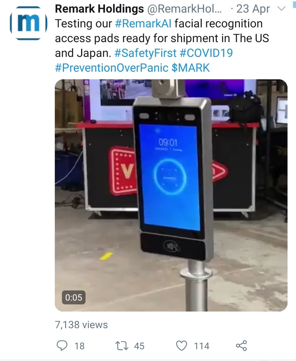 Stockmeup2's tweet photo. $mark mark might be in banks now. you can see in the pic that tech being used in the bank is the same tech that mark posted on their Twitter account https://t.co/TGNHGoVG6c