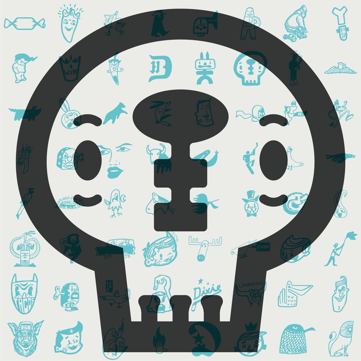 BendIndustries's tweet photo. Another one of the scribbles, refined it to be a more complete image.#logos #logo #logodesign #illustration #graphicdesign #vintagedesign #texasdesign #texas #skull #skulls #houston #designer #modernism #illustrator #scribble #sketch #draw #designtip @dribbble @Adobe @Illustrator https://t.co/olTVvseAjo