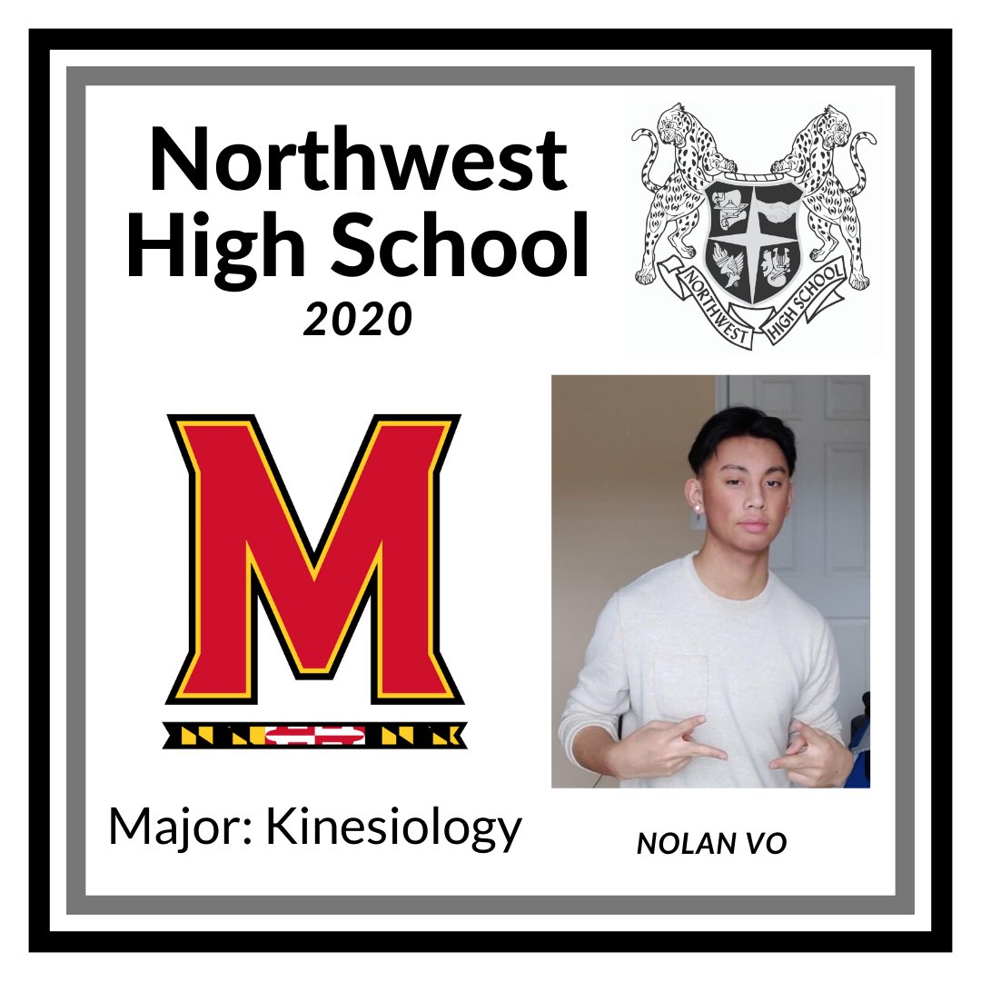 nwhs2020's tweet photo. Next up we have Nolan Vo!! He will be attending the University of Maryland where he will be studying kinesiology!! Congratulations on all your accomplishments! We are so proud of you!! 🎉🎉 https://t.co/19Pt1jTNaK