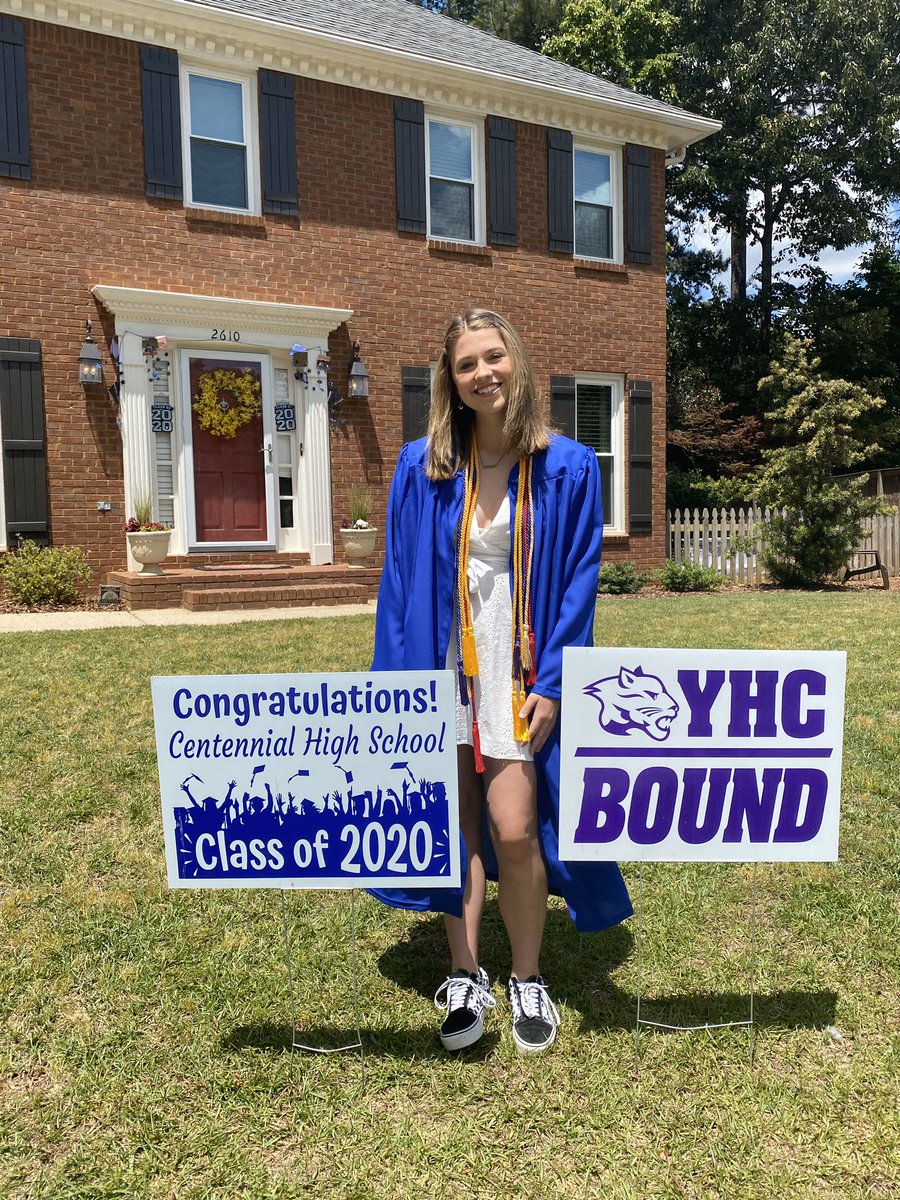 Steve_Sweigart's tweet photo. Congratulations to my graduate! Proud of you kid. Can’t wait to see all the great things you will do at Young Harris and in life. #drivethroughgraduation #CHS2020 #YHC24 #prouddad https://t.co/VGK2ta1eiq