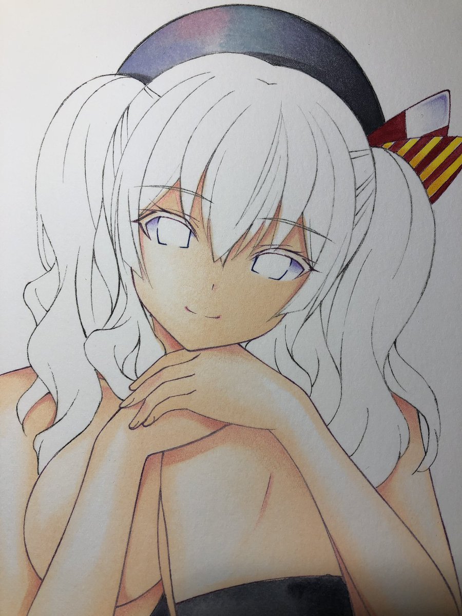 鹿島さんのイラスト(^^)
ペン入れ出来たので
色塗りやってまぁ〜す。
#イラスト好きな人と繋がりたい 
#絵描きさんと繋がりたい 
#艦隊これくしょん #艦これ
#アナログ #イラスト #鹿島 