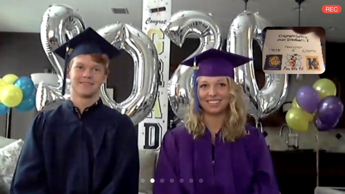 Congratulations to <a href="/CaseyRob3/">Casey Roberts</a> and <a href="/Clroberts9245/">Carter Roberts</a> on their ‘graduations’ today. It was a pleasure to host your ceremony!  Thanks to all the guest speakers such as <a href="/AltaPlatt/">Alta Platt</a> and participants! Great sign from @davesis1   I’m proud of both of you!