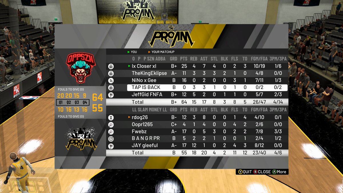 OPP_SZN's tweet photo. @GrandSlamMoney VS @OPP_SZN Preseason ADBA TOURNAMENT https://t.co/ywx1d77roF