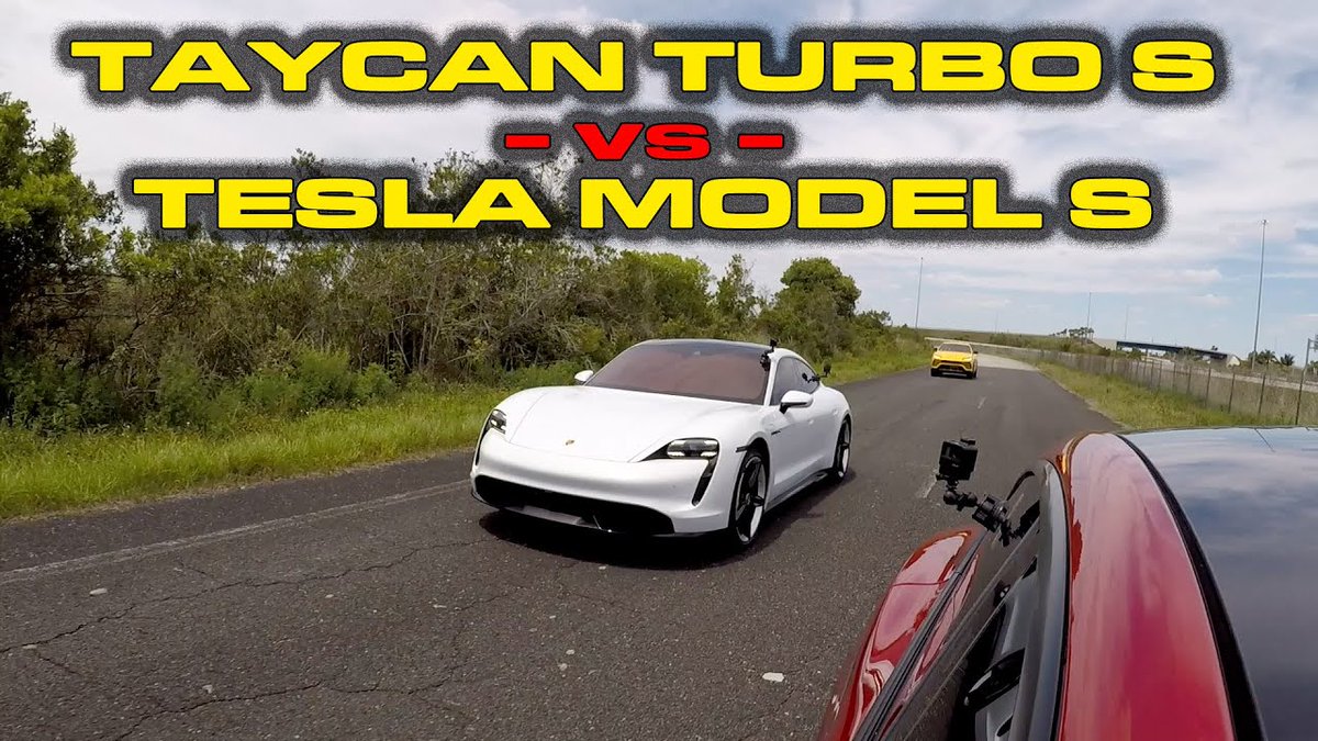 eveecars's tweet photo. FINALLY SETTLED? Porsche Taycan Turbo S vs Tesla Model S Performance with Cheetah Launch 🔥 https://t.co/u9q4tVuuWb
#porsche #taycan #porschetaycan #tesla #teslamodels #dragrace #dragtimes https://t.co/pXxlCjPwlr