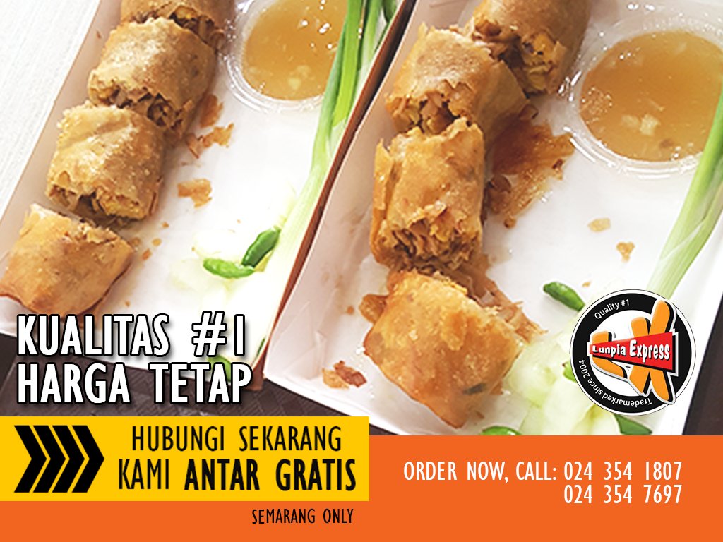 LunpiaExpress's tweet photo. Kualitas top harga tetap. Siap kirim ke kota anda.

#seninsemangat #sarapan #dirumahaja #lunpia #lumpia #lunpiaexpress #lumpiasemarang #kuliner #kulinersemarang #semarang #jateng #makanenak #makansahur #sahur #makanankitamasadepankita https://t.co/APGsyrwglS