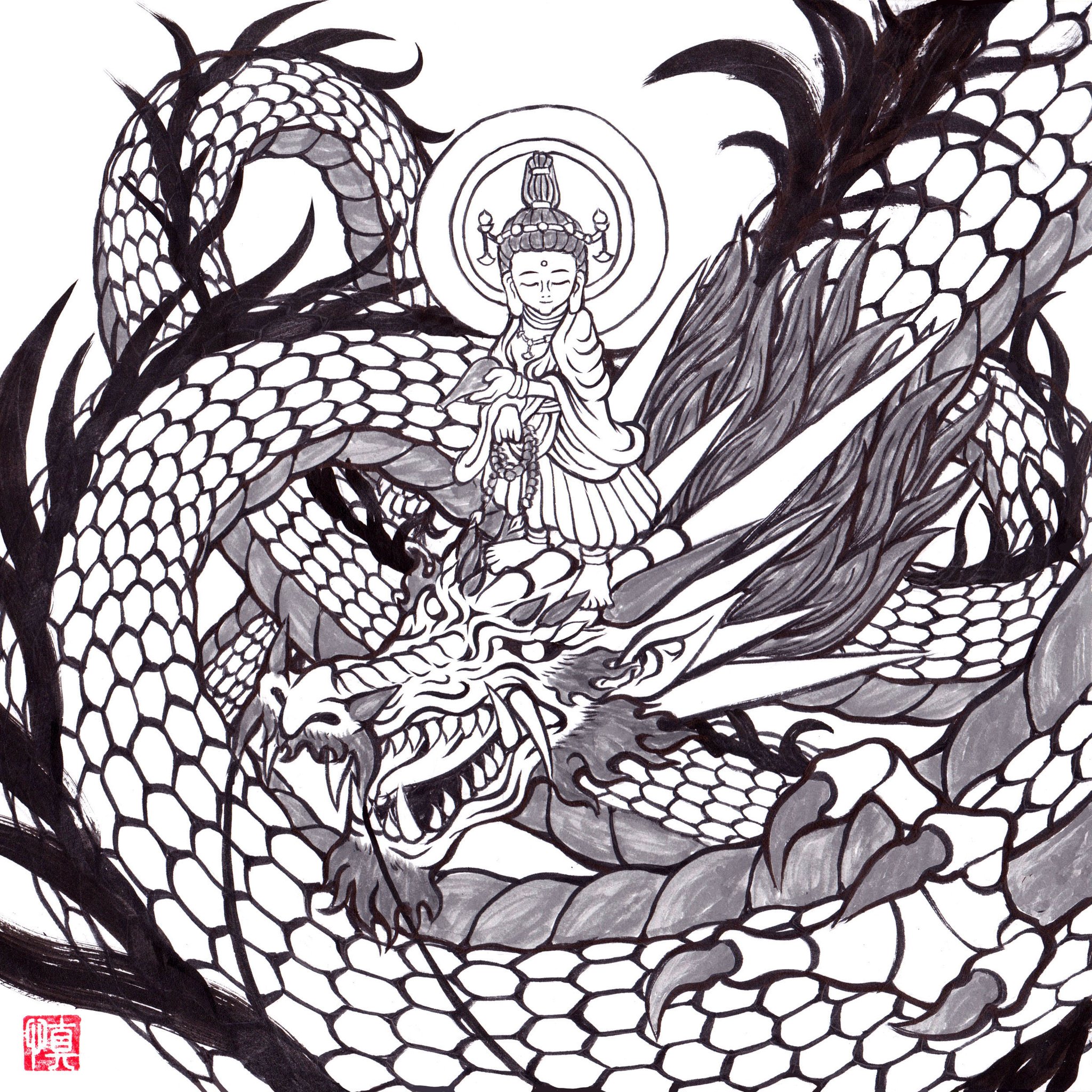 Shin1ro A Twitter 龍頭観音菩薩さま 神さま仏さまダブルパワーで イラスト 仏画 龍頭観音 絵描きさんと繋がりたい Shin1ro A Twitter 龍頭観音菩薩さま 神さま仏さまダブルパワーで イラスト 仏画 龍頭観音 絵描きさんと繋がりたい