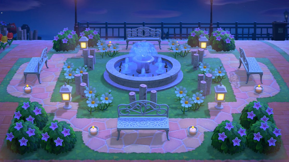 ハヤテ あつ森 低浮上 My Fountain Garden 入り口付近にある噴水広場 家具や花を白で統一しました あつ森 Animalcrossing Acnh あつ森ニンドリ投稿 どうぶつの森 T Co Fnwfdjjigr Twitter