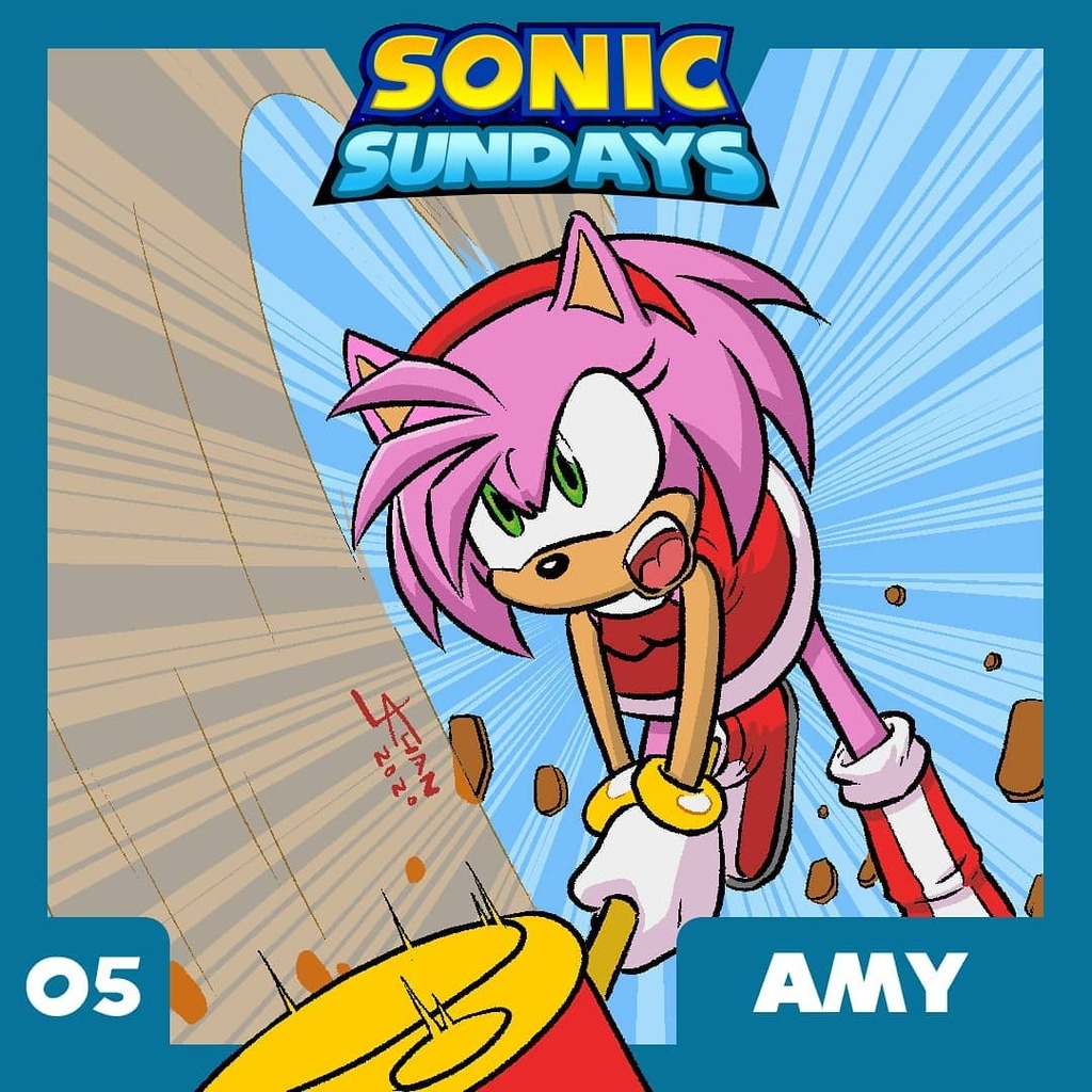 jazzyjin's tweet image. #SonicSundays is back and this time it&apos;s Amy Rose. The friendly, bubbly and extremely short tempered pink hedgehog with a magical hammer. I wouldn&apos;t ever want to be on her bad side.

Who should I draw next? Let me know in the comments!! #SonicMovie #amyr… instagr.am/p/CARZrLiBvsd/