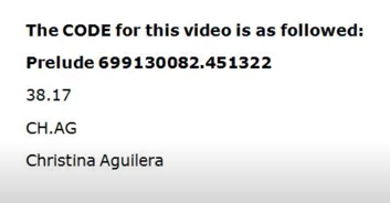 Many videos had just a series of numbers as titles. Fans on pop forums started digging and finding clues. When you made calculations with the numbers you came upon things like "CH. AG." or "I AM C." 