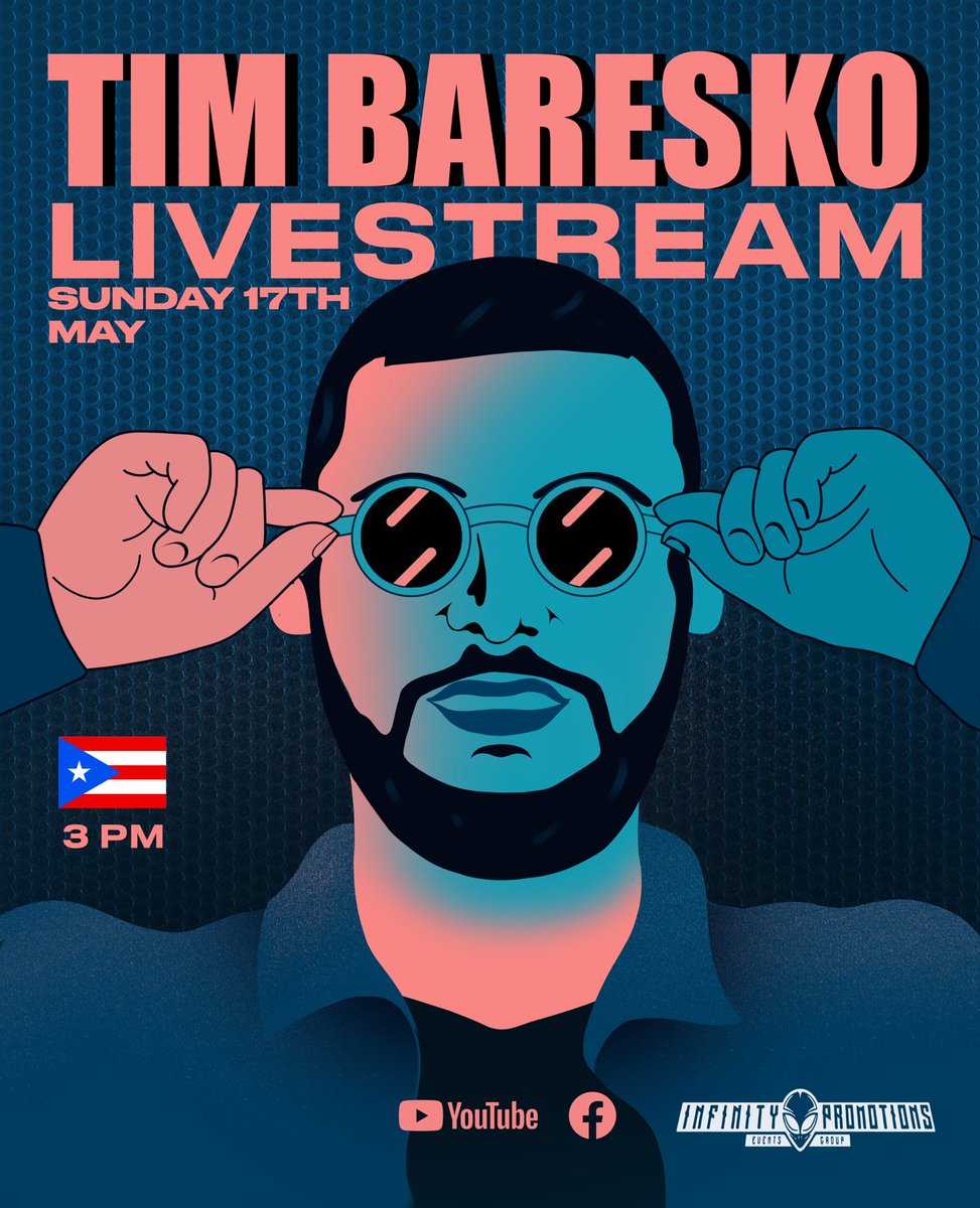 Infinitypromo_'s tweet photo. Mañana DOMINGO 17 💃🏻🕺🏻
Atentos LIVE de @TimBaresko #stayathome desde nuestra página a las 3:00PM 🇵🇷 https://t.co/SZG2jVJA6J