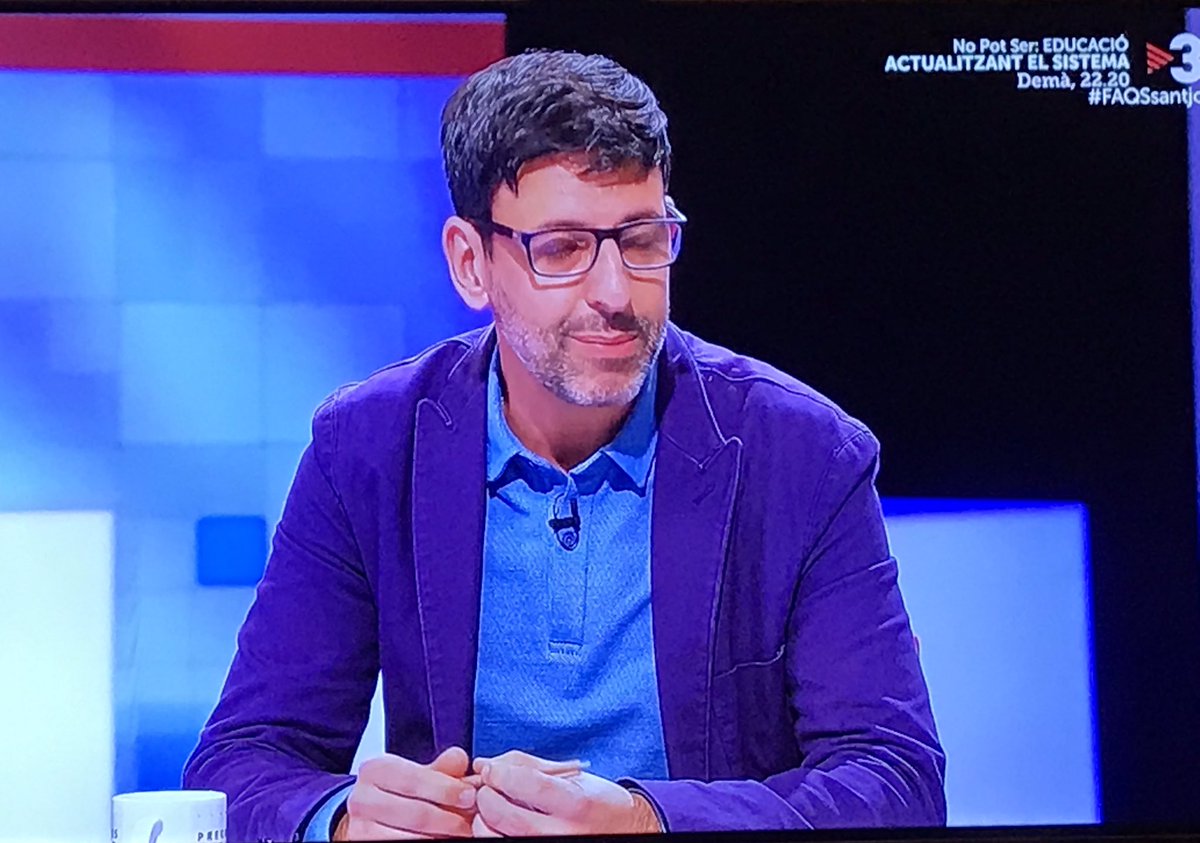 MontseCantinMas's tweet photo. #FAQSsantjoanTV3 L’escola del pais treballa intensament per adaptar-se a la nova realitat, sense perdre de vista que estem en plena revolució educativa. @escolasadako Jordi Mussons i @sitoespi @escolaDrassanes parlen de #apoderament #DirectriusClares #competències #programa1X1 https://t.co/IUnDHzWjkL