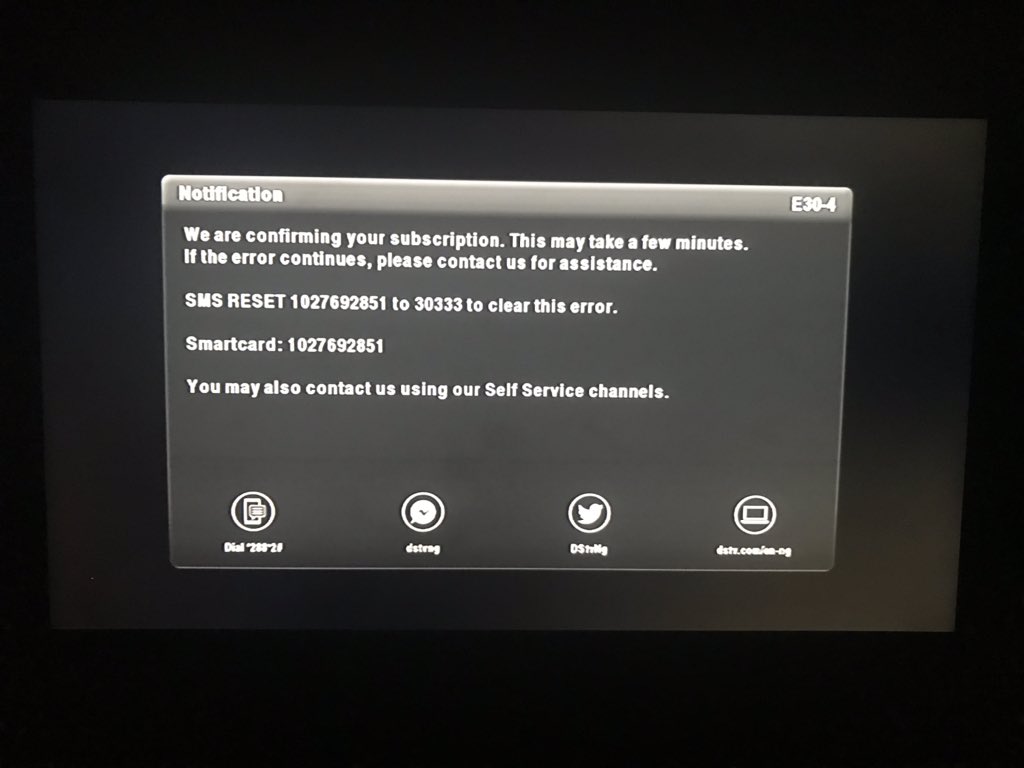BenEghomare's tweet photo. @DStvNg I did a restart and this is it. Please ensure it’s been fixed before you get back to me https://t.co/mjzoB5Vacq
