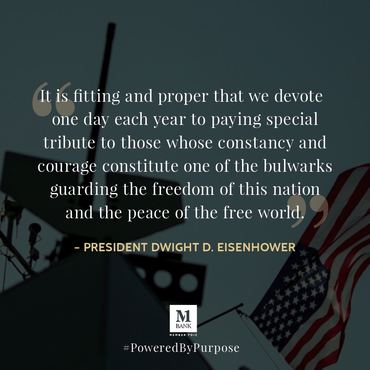 m1_bank's tweet photo. For all those who are serving or who have served our country, Happy National Armed Forces Day - thank you! #ArmedForcesDay2020 #army #navy #airforce #marines #coastguard #nationalguard #poweredbypurpose https://t.co/IxNtybVkQl