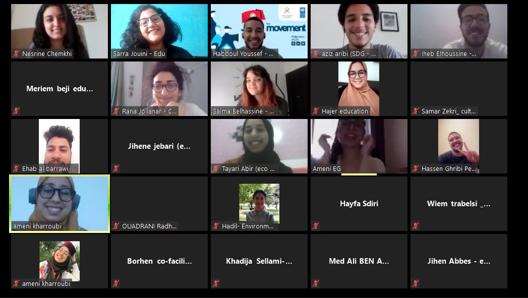 SarraJouini14's tweet photo. Je disais "it's all about human experience" mais quand j'ai vécu l'expérience de facilitation en ligne, c'était challengeant ! 
Le fait que 30 jeunes se réveillent 9h du matin, un samedi de Ramadhan ça ne peut que me motiver pour donner tout mon mieux ! 💪💪
@CampsSdg 
@Beb183 https://t.co/oX1P8Wlfl8